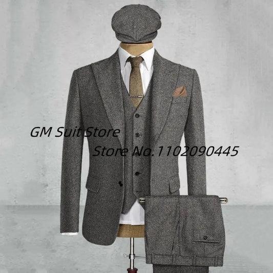 Men's 3-piece Suit (Jacket+Vest+Pants)